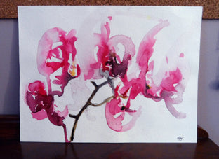 Orchid Study VII by Karin Johannesson |  Context View of Artwork 