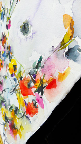 Gardenia XI by Karin Johannesson |  Side View of Artwork 