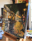 Original art for sale at UGallery.com | Rainy Evening in San Francisco by Lisa Elley | $875 | oil painting | 20' h x 24' w | thumbnail 2