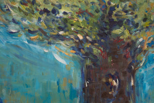 Original art for sale at UGallery.com | The Big Tree by Kajal Zaveri | $2,675 | oil painting | 30' h x 40' w | photo 4