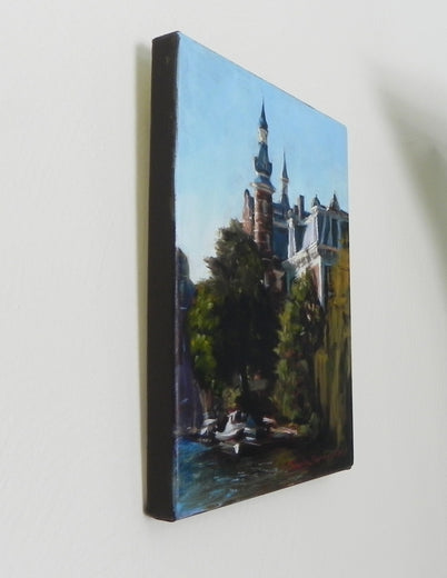 Springtime in Amsterdam by Jonelle Summerfield |  Side View of Artwork 