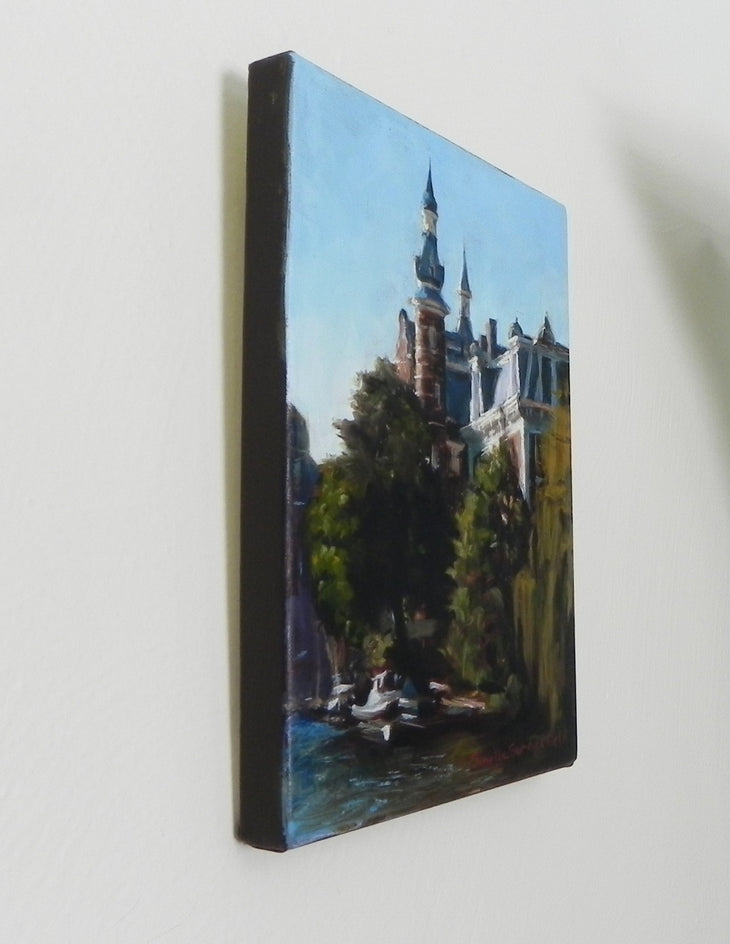 Springtime in Amsterdam by Jonelle Summerfield |  Side View of Artwork 