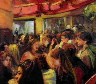 Saint Germain at Night II by Jonelle Summerfield |   Closeup View of Artwork 