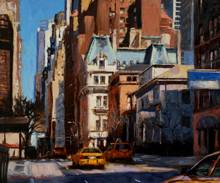 Original art for sale at UGallery.com | Sunny Morning in Manhattan by Jonelle Summerfield | $1,200 | oil painting | 20' h x 24' w | photo 1