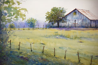 Spring Farm by Judy Mudd |   Closeup View of Artwork 