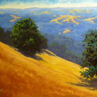 Original art for sale at UGallery.com | Summer Hills by Steven Guy Bilodeau | $925 | oil painting | 24' h x 24' w | photo 1
