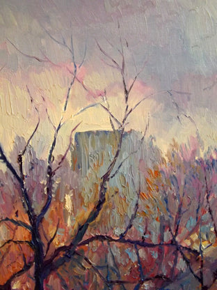Original art for sale at UGallery.com | Late Fall in the Park by Suren Nersisyan | $950 | oil painting | 28' h x 22' w | photo 3