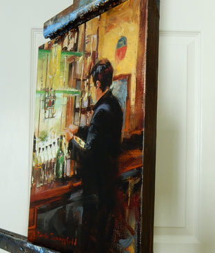 Original art for sale at UGallery.com | The Mixologist by Jonelle Summerfield | $450 | oil painting | 12' h x 9' w | photo 2