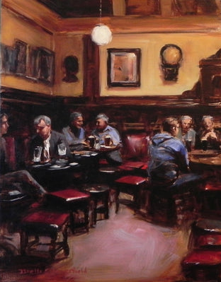 Original art for sale at UGallery.com | The Palace Bar by Jonelle Summerfield | $500 | oil painting | 14' h x 11' w | photo 1