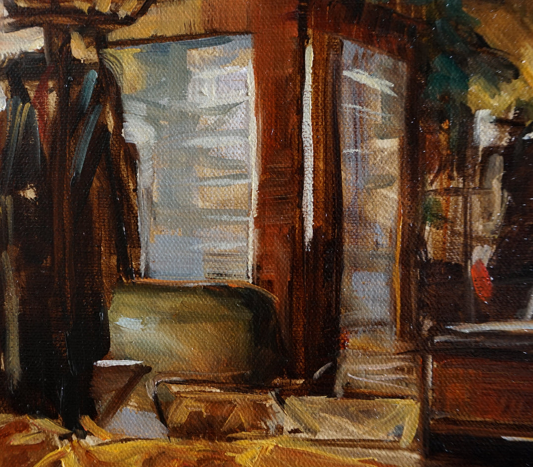 The Waiter by Jonelle Summerfield |  Closeup View of Artwork 