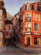 Original art for sale at UGallery.com | Trouville Alley by Jonelle Summerfield | $250 | oil painting | 8' h x 6' w | thumbnail 1