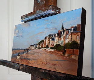 Trouville Beach by Jonelle Summerfield |  Side View of Artwork 