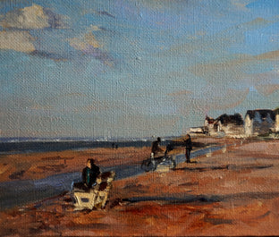 Trouville Beach by Jonelle Summerfield |  Context View of Artwork 