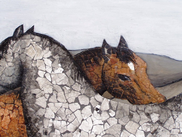 The Golden Rule by Jennifer Ross |   Closeup View of Artwork 