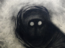 Original art for sale at UGallery.com | The Visitor by Drew McSherry | $675 | charcoal drawing | 25' h x 19' w | thumbnail 4