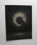 Original art for sale at UGallery.com | The Visitor by Drew McSherry | $675 | charcoal drawing | 25' h x 19' w | thumbnail 3