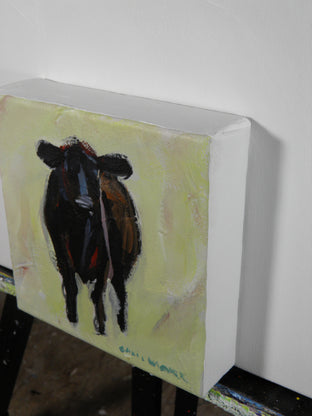 Original art for sale at UGallery.com | Small Cow by Chris Wagner | $200 | acrylic painting | 6' h x 6' w | photo 2