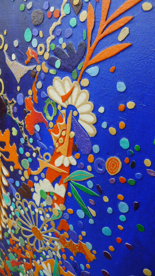 Kimono Soul by Tomo Mori |  Closeup View of Artwork 