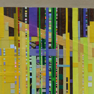 Span (Yellow) by Tomo Mori |   Closeup View of Artwork 