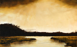 Original art for sale at UGallery.com | Tranquil Harbor III by Mandy Main | $2,050 | oil painting | 30' h x 48' w | photo 1