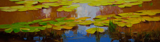 Original art for sale at UGallery.com | Morning Sunlight on Fall Lily Pond by Vahe Yeremyan | $575 | oil painting | 8' h x 30' w | photo 1