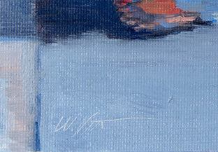 Original art for sale at UGallery.com | Girl Wearing Sandals at the Getty Center #4 by Warren Keating | $300 | oil painting | 5' h x 7' w | photo 2