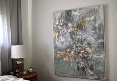 Original art for sale at UGallery.com | Urban Grey by DL Watson | $7,150 | acrylic painting | 60' h x 48' w | thumbnail 2