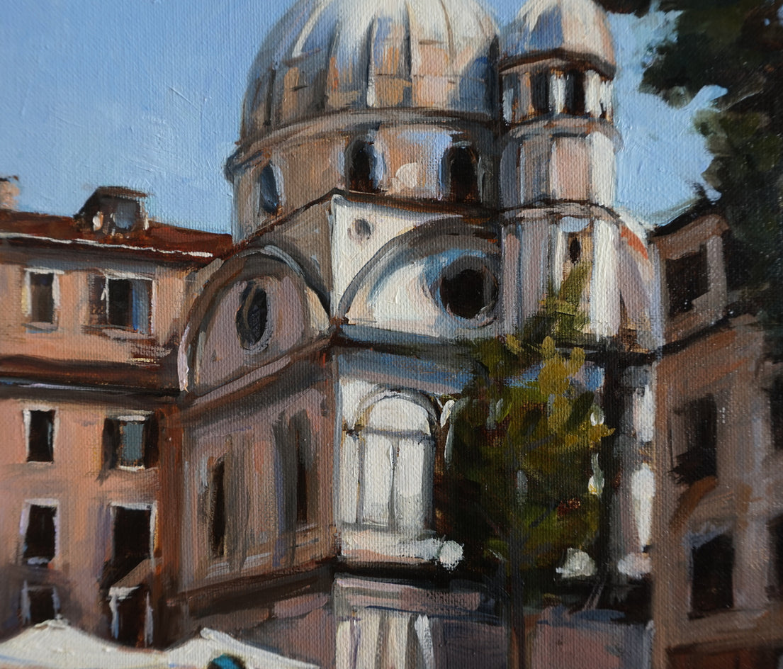 Venetian Courtyard by Jonelle Summerfield |  Context View of Artwork 