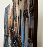 Original art for sale at UGallery.com | Venetian Tour by Jonelle Summerfield | $1,500 | oil painting | 28' h x 22' w | thumbnail 2