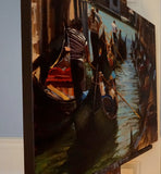 Original art for sale at UGallery.com | Venetian Tour II by Jonelle Summerfield | $1,700 | oil painting | 24' h x 30' w | thumbnail 2