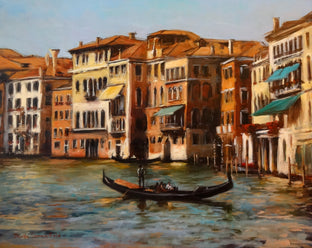 Original art for sale at UGallery.com | Venice Canal V by Jonelle Summerfield | $1,100 | oil painting | 22' h x 28' w | photo 1