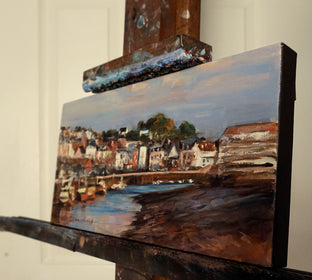 Original art for sale at UGallery.com | View of Trouville by Jonelle Summerfield | $450 | oil painting | 6' h x 12' w | photo 2