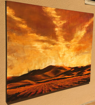 Vapor Trails by Mandy Main |  Side View of Artwork 