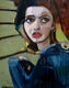 Original art for sale at UGallery.com | Victorious V. by Malia Pettit | $2,075 | oil painting | 39.5' h x 31.5' w | thumbnail 1