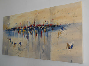 Original art for sale at UGallery.com | Charade of Desire by Cynthia Ligeros | $3,200 | oil painting | 24' h x 48' w | photo 3