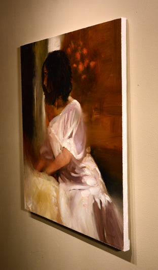Waiting by Gary Leonard |  Side View of Artwork 