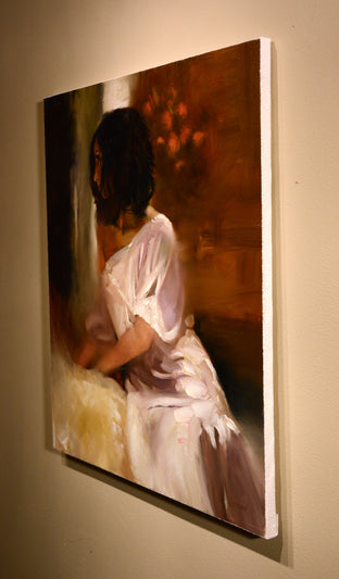 Original art for sale at UGallery.com | Waiting by Gary Leonard | $2,200 | oil painting | 30' h x 24' w | photo 2