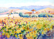 Original art for sale at UGallery.com | Wine Country by Catherine McCargar | $375 | watercolor painting | 10' h x 14' w | thumbnail 1