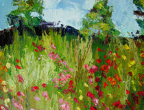 Original art for sale at UGallery.com | Won't You Come Out To Play by Judy Mackey | $625 | oil painting | 24' h x 18' w | thumbnail 3