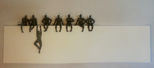 Small Beings Sitting on White-U5 by Yelitza Diaz |  Artwork Main Image 