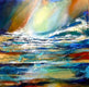 Original art for sale at UGallery.com | Eternity by DL Watson | $2,700 | acrylic painting | 36' h x 36' w | thumbnail 1