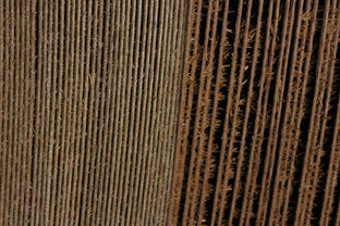 Original art for sale at UGallery.com | THREE SOUNDS SWEEPING A BURNT LANDSCAPE by Jack R. Mesa | $2,075 | mixed media artwork | 48' h x 48' w | photo 4