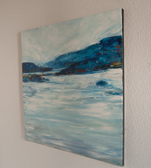 Original art for sale at UGallery.com | Still Waters by Kajal Zaveri | $1,500 | oil painting | 30' h x 30' w | photo 2
