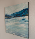 Original art for sale at UGallery.com | Still Waters by Kajal Zaveri | $1,500 | oil painting | 30' h x 30' w | thumbnail 2