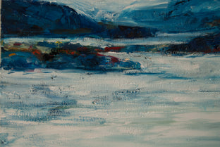 Original art for sale at UGallery.com | Still Waters by Kajal Zaveri | $1,500 | oil painting | 30' h x 30' w | photo 4