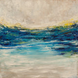 Original art for sale at UGallery.com | It's Quiet Here by Kajal Zaveri | $1,625 | oil painting | 30' h x 30' w | thumbnail 1