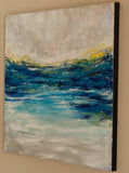 Original art for sale at UGallery.com | It's Quiet Here by Kajal Zaveri | $1,625 | oil painting | 30' h x 30' w | thumbnail 2