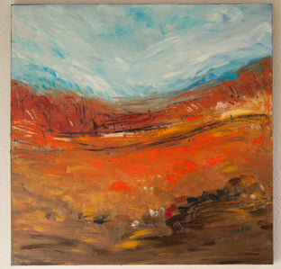 Original art for sale at UGallery.com | Open Fields by Kajal Zaveri | $1,600 | oil painting | 30' h x 30' w | photo 3