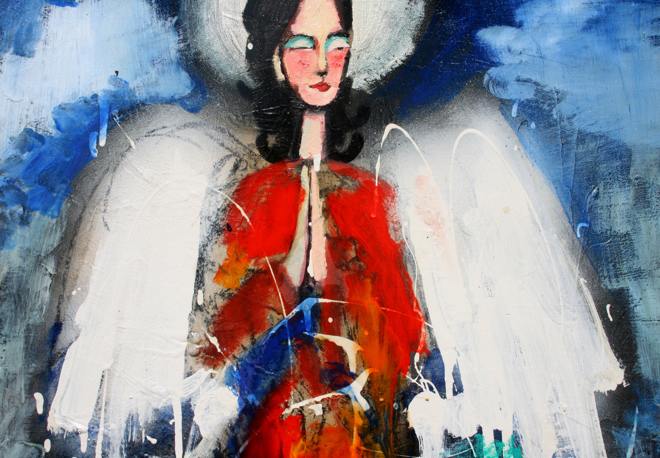 Angel of the Bright Blue Sky by Scott Dykema |  Context View of Artwork 