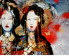 Original art for sale at UGallery.com | A Couple Geishas by Scott Dykema | $5,000 | mixed media artwork | 48' h x 60' w | thumbnail 2